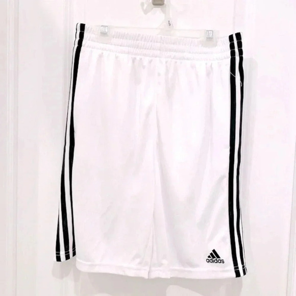 Adidas Youth Mid Rise Adjustable Waist Pull-On Shorts Size Large 14/16 - Picture 4 of 10